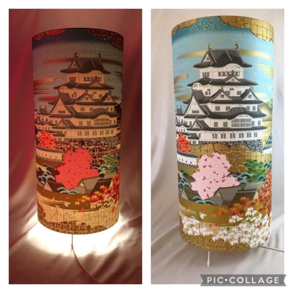 A new sogara yuzen print on a new size of floor lamp 61 cm h...