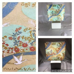 A rounded rectangular lampshade 18 cm high 20 cm wide 10 cm ...