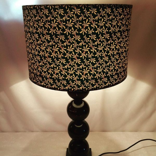 Chiyogami Japanese hand printed paper lampshade. Beautiful t...