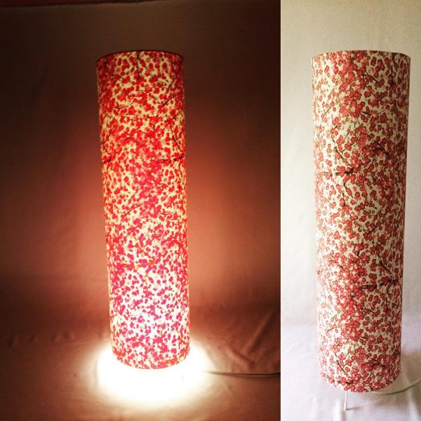 Floorlamp made with Japanese hand printed Chiyogami paper. 7...