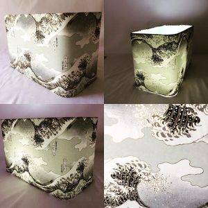 Rectangular lampshade 30 cm long x 20 cm wide x 25 cm high, ...