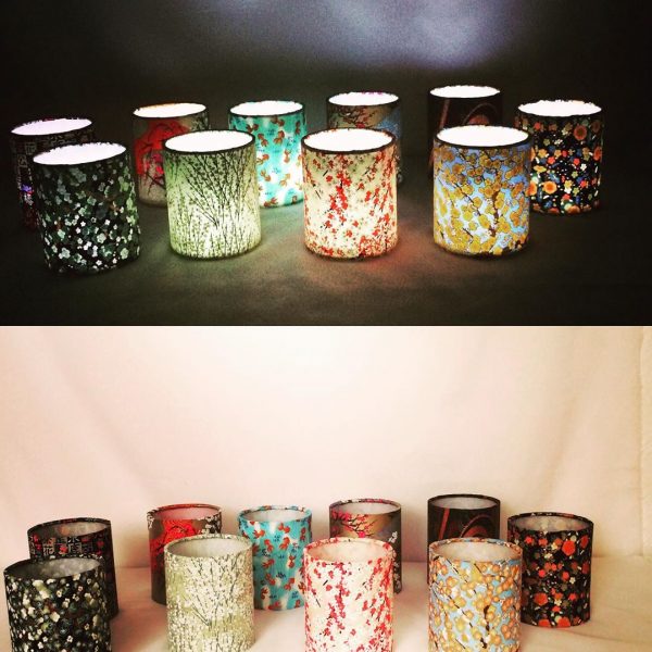 The Creation Crafts little lanterns made with hand printed J...