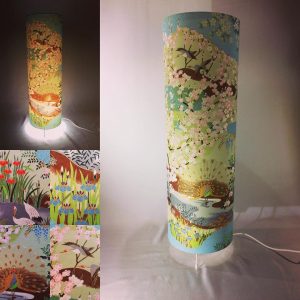This 60 cm high Japanese paper floor lamp is back in stock t...